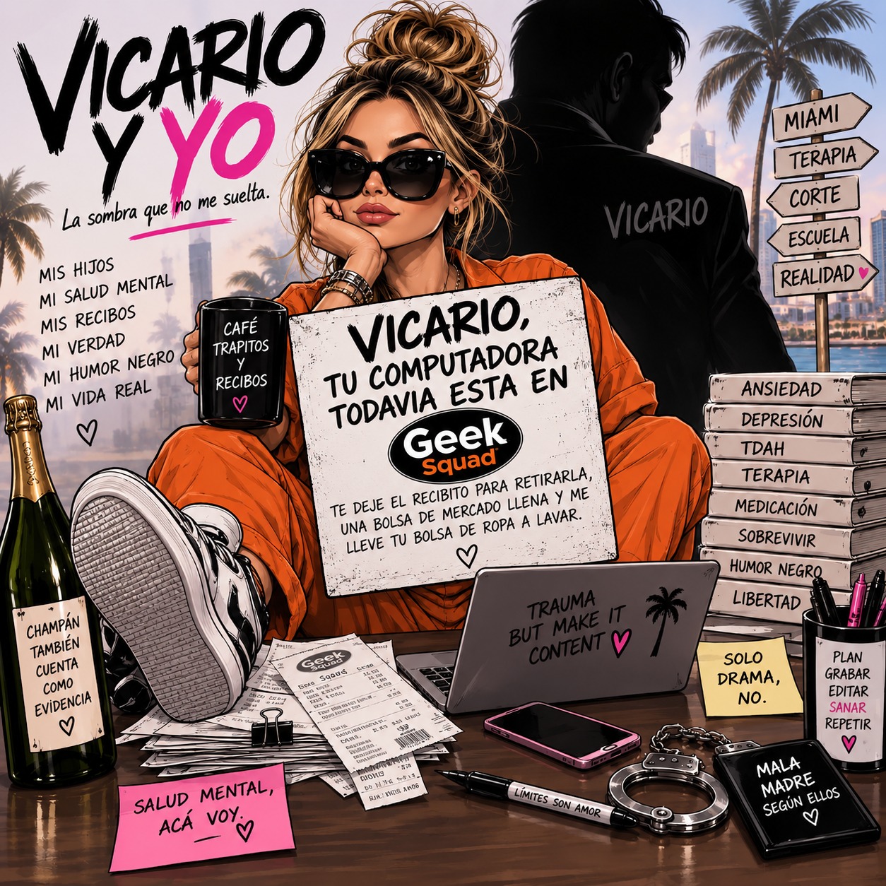 Ilustración editorial de Vicario y Yo